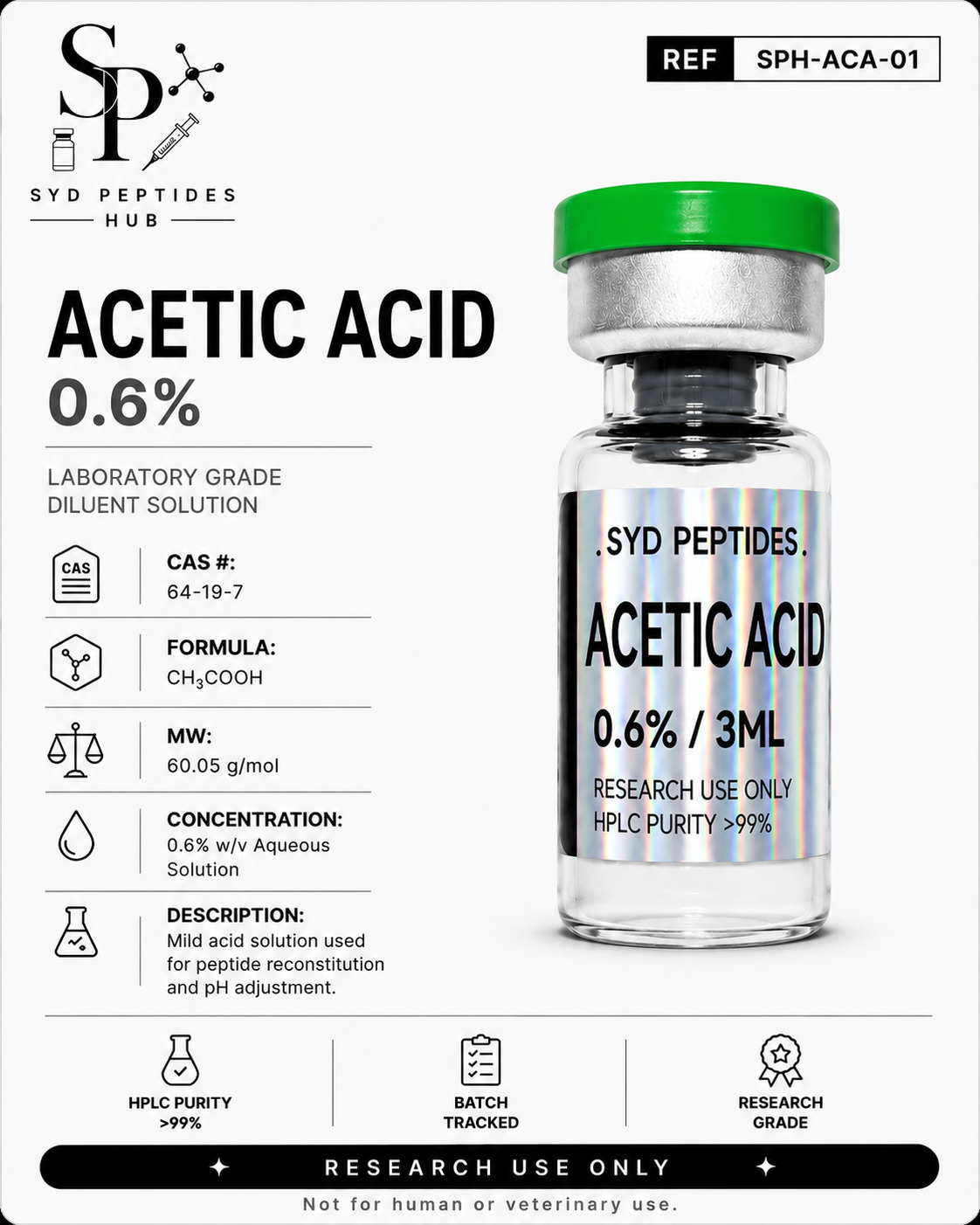 bac water vs acetic acid Bacteriostatic BAC WATER 10ML  SYD